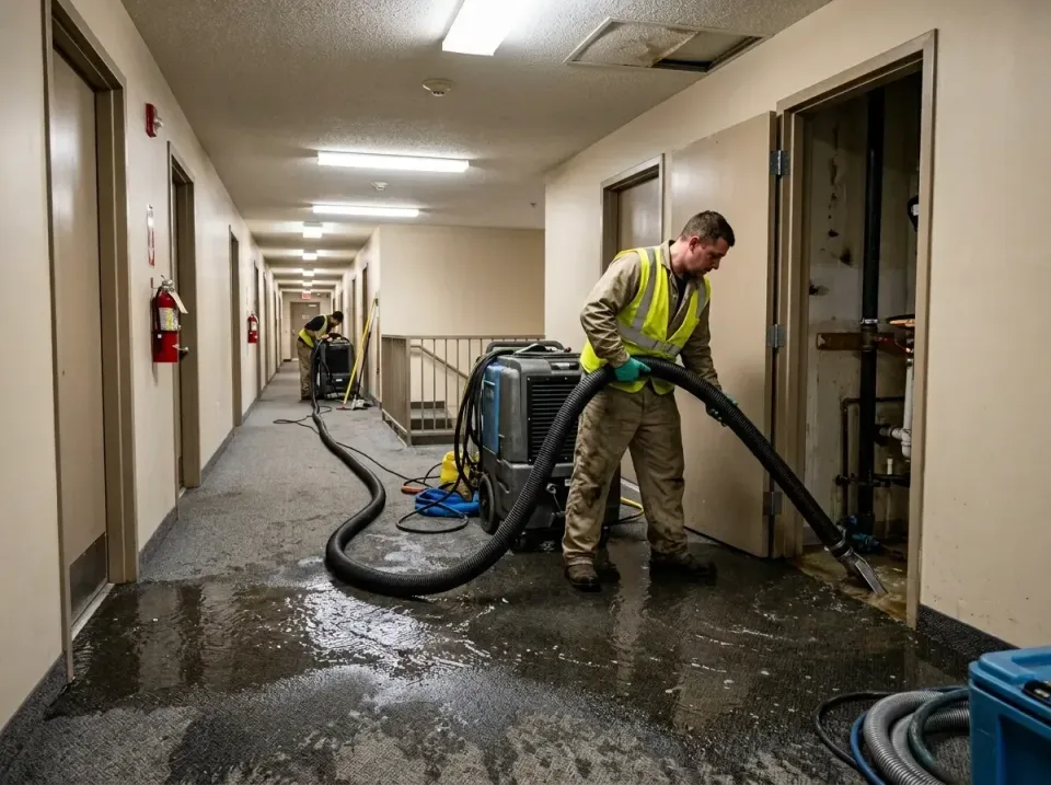 multi-unit-apartment-hallway-f-005 — frequently asked questions, Emergency Burst Pipe Water Extraction & Removal in Lake Gen…